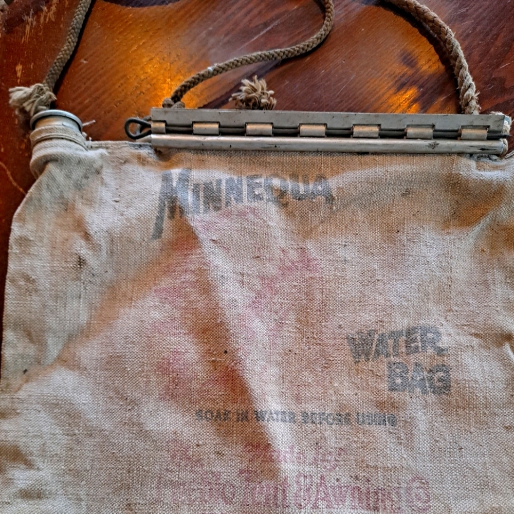 Minnequa Water Bag made in Pueblo Colorado  1940